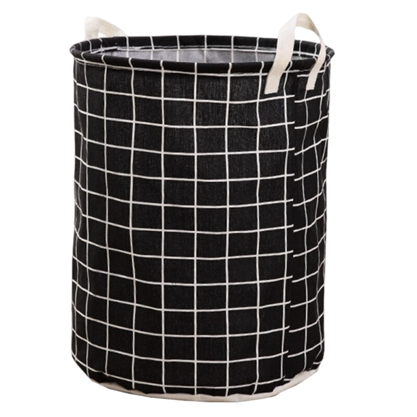 Ronde wasmand N962 zwart