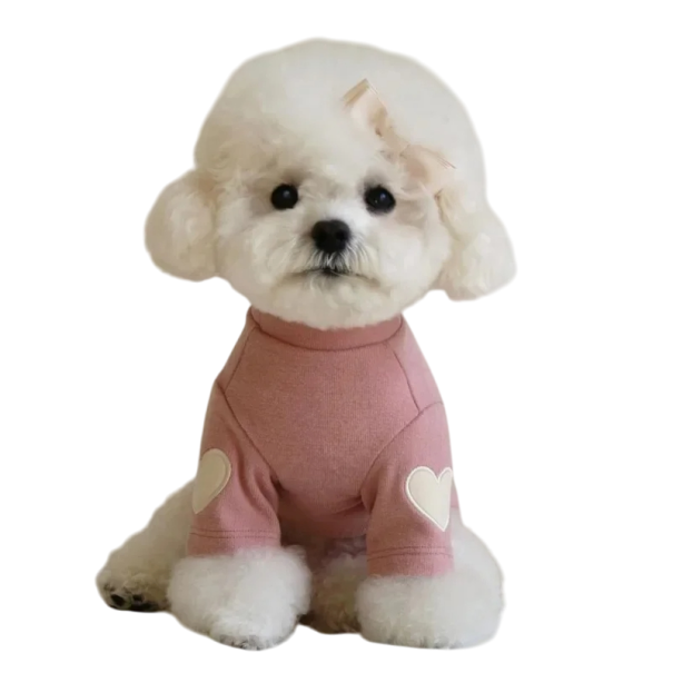 Ropa de invierno para perros 2,5 - 4 kg Chaqueta cálida para perros pequeños Abrigo cálido Protección contra el frío Ropa de invierno cómoda para cachorros y razas miniatura rosa