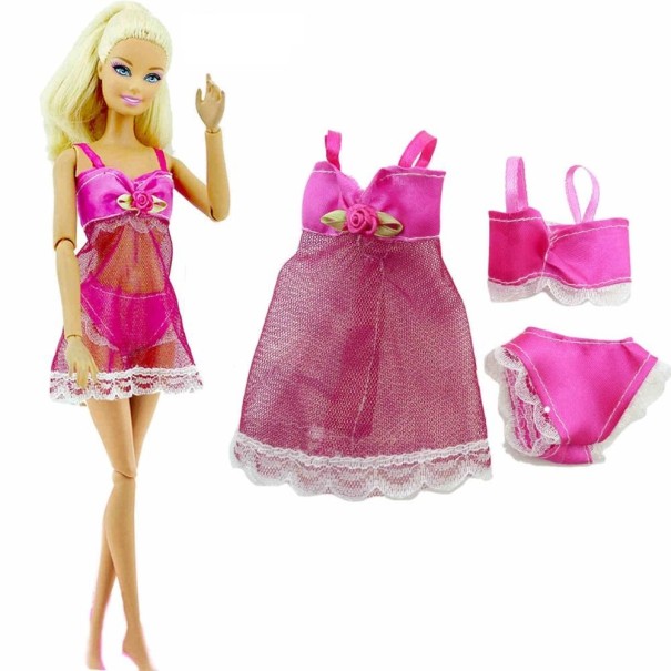 Ropa interior para Barbie rosa oscuro