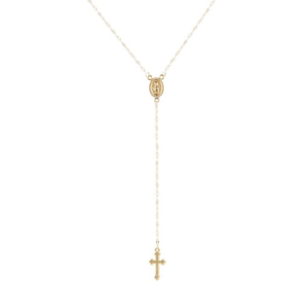 Rosário Feminino dourado