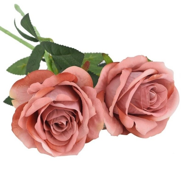 Rose artificielle 2 pcs vieux rose