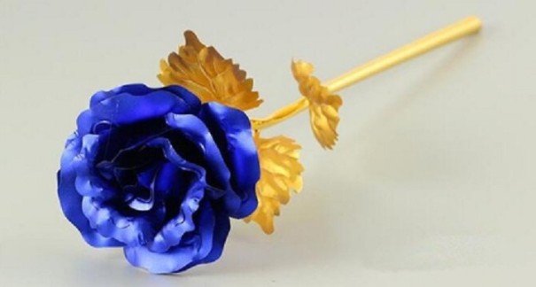 Roses décoratives J2866 bleu