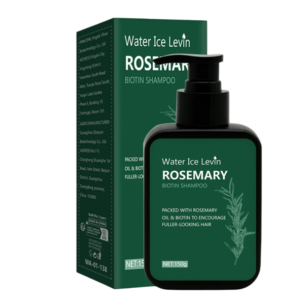 Rosmarin Biotin Shampoo til hårvækst Styrkende shampoo til hårrødder Dybderensende pleje Oliekontrol Naturlig shampoo 150 ml 1