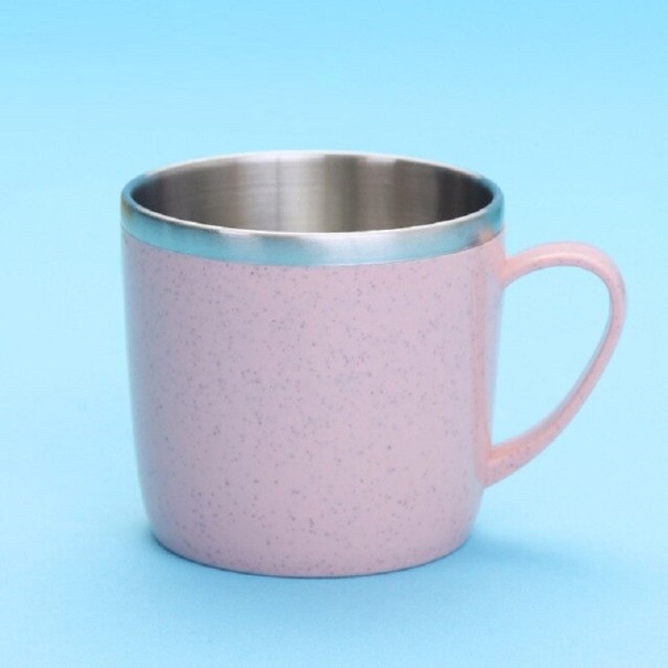 Rostfri mugg 220 ml rosa