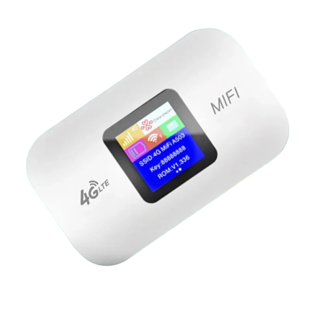 Roteador WiFi LTE 150 Mb/s com cartão SIM Amplificador de sinal sem fios Roteador portátil 3000 mAh 9,7 x 5,8 cm 1