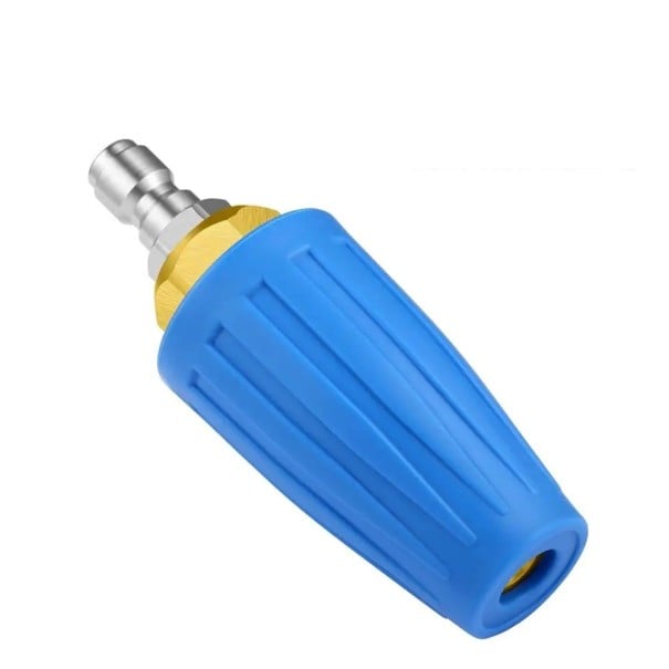 Rotierende Turbo-Düse für Hochdruckreiniger 035 3.5 GPM 4000 PSI Edelstahl Aluminium Blau für die Reinigung von Pflaster und Beton