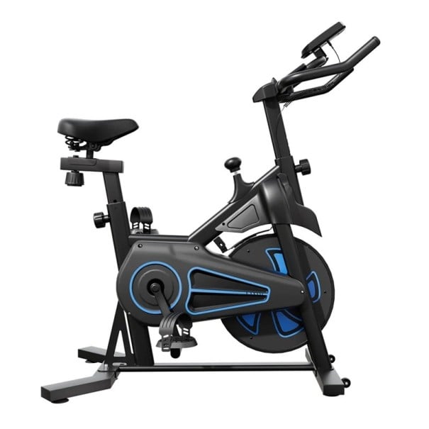 Rotoped s magnetickým setrvačníkem 12 kg 100 úrovní odporu Rozměry 92 x 46 x 100 cm LCD displej Nosnost 130 kg Černo-modrý Na kardio doma 1