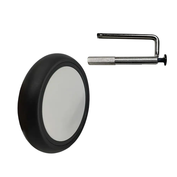 Roue arrière en caoutchouc de rechange pour poussette Babyzen Yoyo 13,5 cm Roue de rechange durable avec fonctionnement silencieux Conduite fluide et installation facile 1