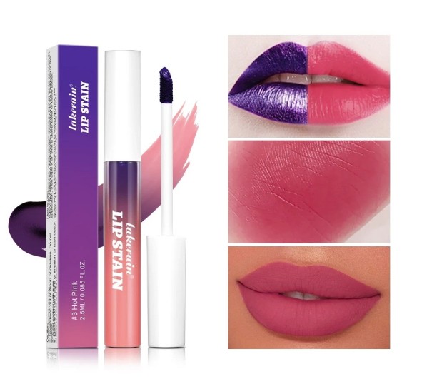 Rouge à lèvres liquide peel-off 2,5 ml Texture longue tenue non transférable Effet naturel Sans transfert Application facile 3