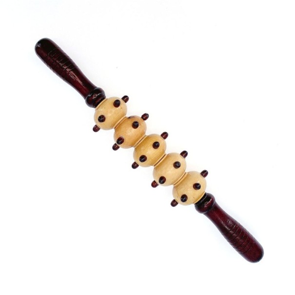 Rouleau de massage en bois pour tout le corps 6