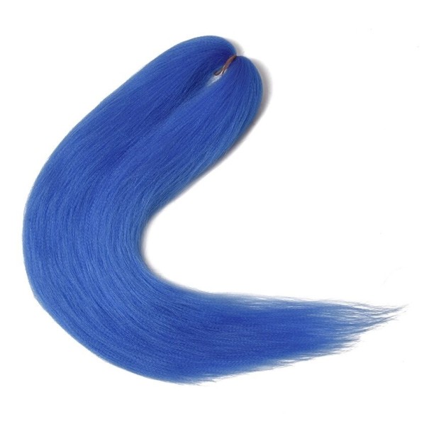 Rovný kanekalón 55 cm modrá
