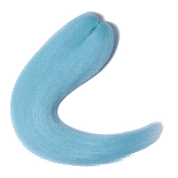Rovný kanekalón 55 cm svetlo modrá