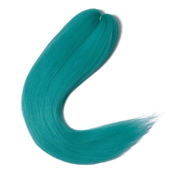 Rovný kanekalon 55 cm tyrkysová