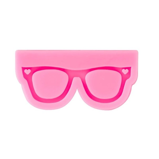 Roze siliconen mal voor hars 7,9 × 3,8 cm Brilvorm Creatieve mal voor sieraden en hangers 1