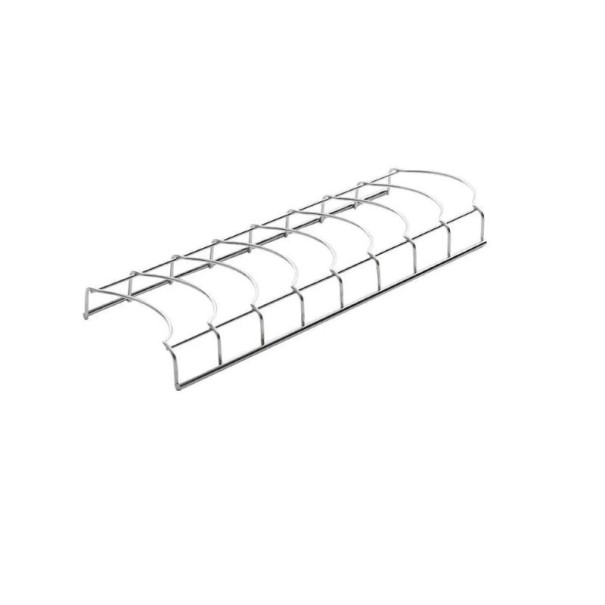 Rozsdamentes acél tálca 30,5 x 2,5 x 10,5 cm 3,5 cm távolsággal fém állvány ezüst színű edényrendező konyhába 1