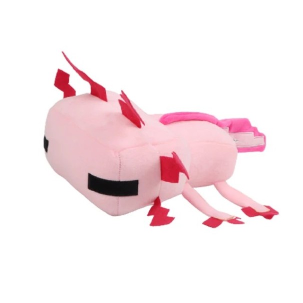 Roztomilá plyšová hračka Axolotl 30 cm Měkký mazlící polštářek Hračka pro děti Dekorace do pokoje Dárek pro milovníky zvířat růžová