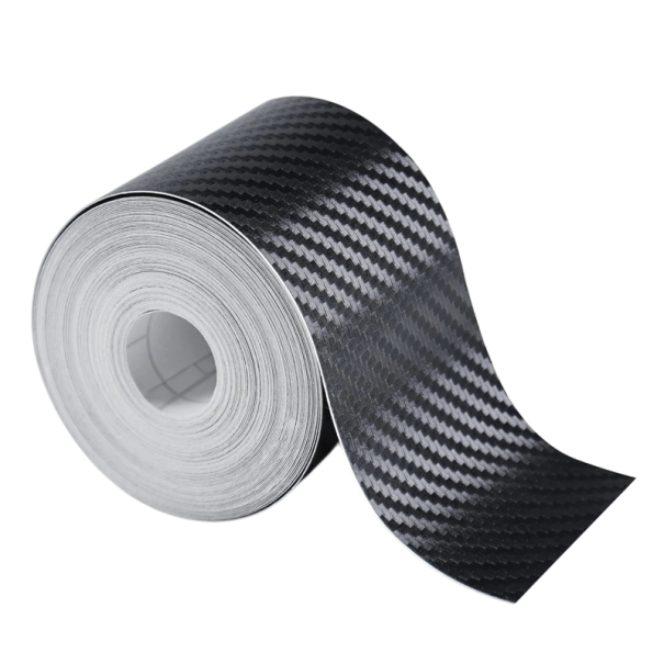 Ruban adhésif de protection en carbone nano 5 cm x 3 m Autocollant en carbone pour voiture Portes Rétroviseurs Pare-chocs Surfaces Imperméable 1