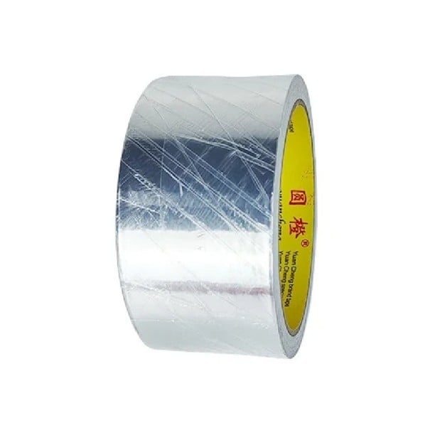 Ruban adhésif en aluminium 10 m x 47 mm Résistant à la chaleur Isolant Autocollant Réparation de tuyaux Climatisation Étanchéité Réflexion de chaleur 1