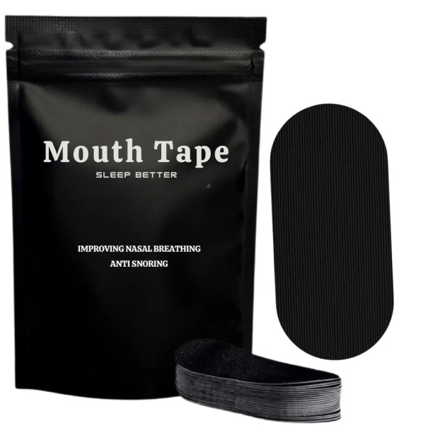 Ruban adhésif respirant pour la bouche contre le ronflement 60 pcs Respiration nasale Amélioration du sommeil Réduction de la sécheresse buccale Ruban adhésif de nuit 1