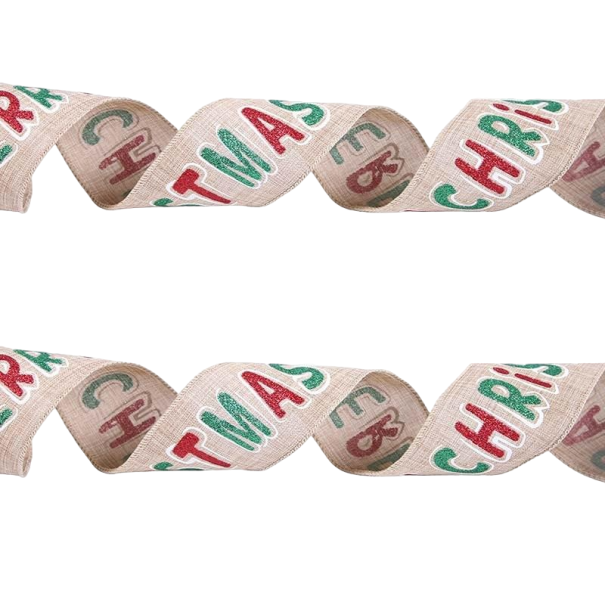 Ruban avec motif de Noël 2 m 5