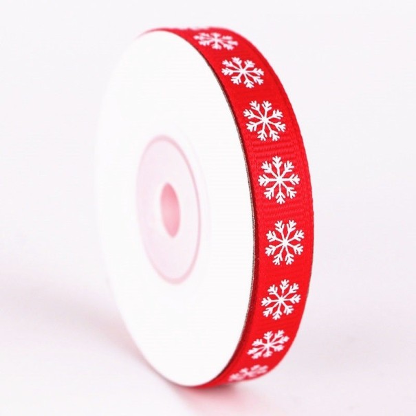 Ruban décoratif de Noël rouge