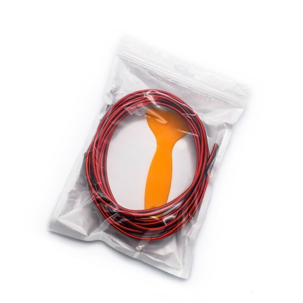 Ruban décoratif pour l'intérieur de la voiture 5 m rouge