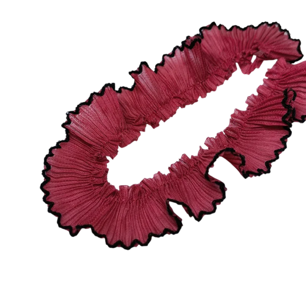 Ruban en dentelle rouge 3 cm x 91 cm Ruban décoratif en chiffon avec bordure décorative Dentelle décorative pour la couture de vêtements et décorations DIY 1