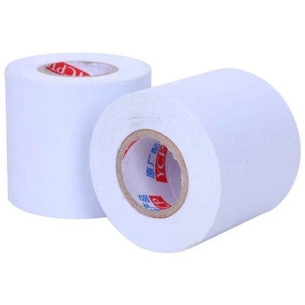 Ruban isolant pour installation de climatisation 10 mx 60 mm résistant à l'humidité pour l'isolation et l'étanchéité des tuyaux blanc