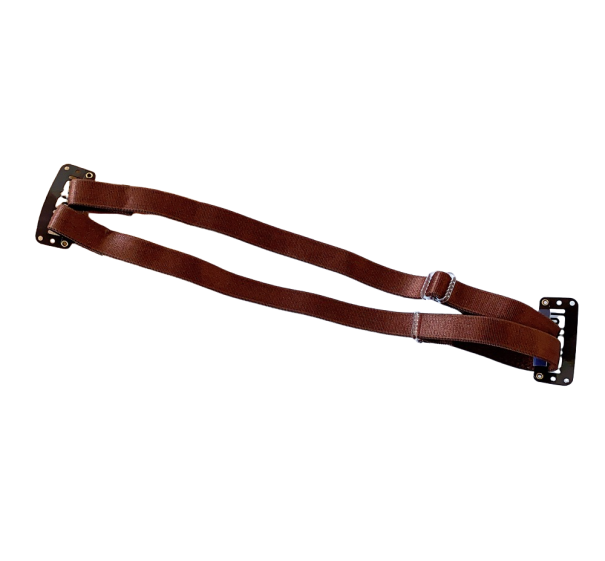 Ruban liftant double face marron