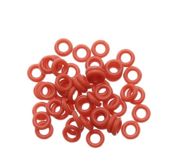 Rubber Rings for Shafts 50 pcs red