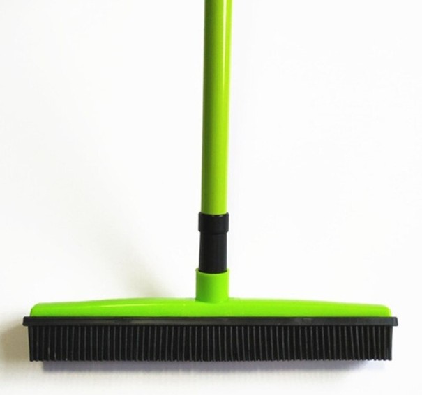Rubberen bezem neon groen