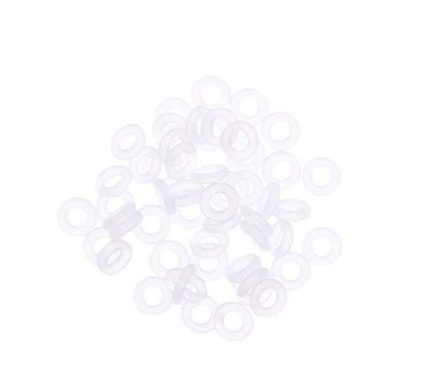 Rubberen ringen voor handstukken 50 stuks wit