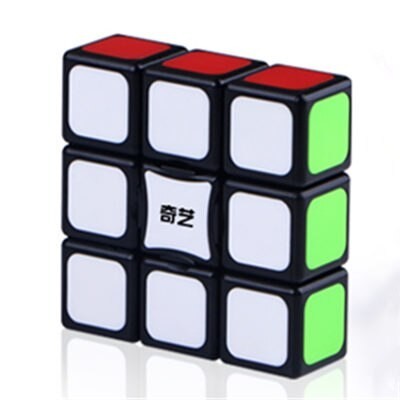 Rubikova kocka 3x3x1 čierna