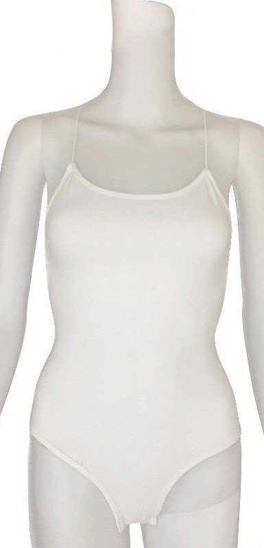 Rückenfreie Body für Damen B726 weiß S