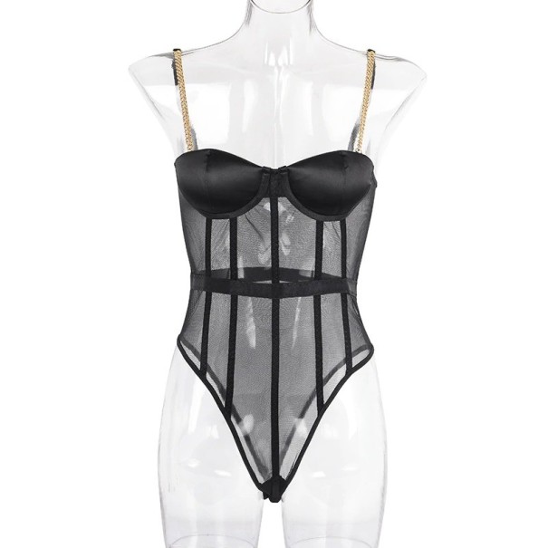 Rückenfreier Body für Damen S 1