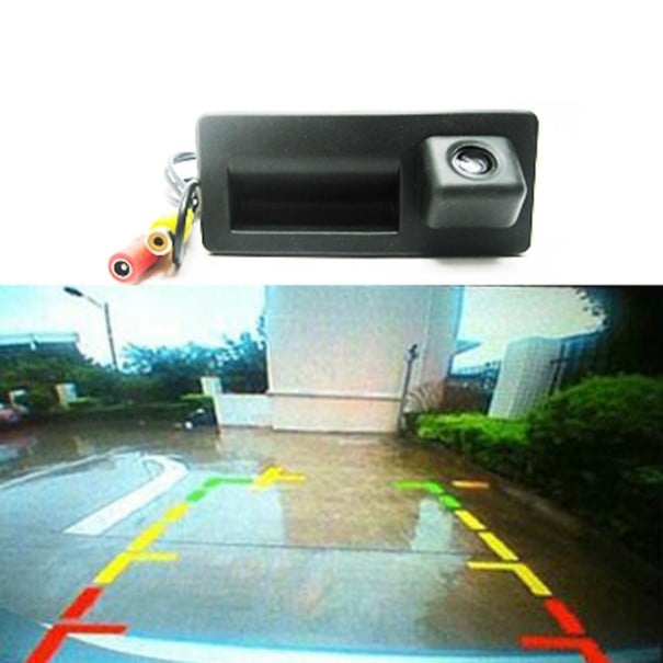 Rückfahrkamera eingebaut im Griff des Kofferraumdeckels Wasserdicht nach IP67 CMOS-Bildsensor Betriebsspannung 12 V Abmessungen des Griffs 11 x 5 cm 1