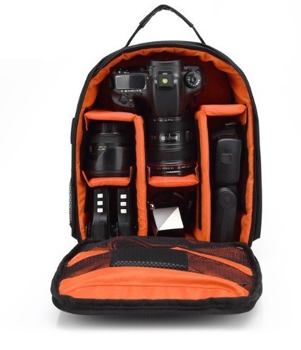Rucksack für Kamera und Zubehör orange