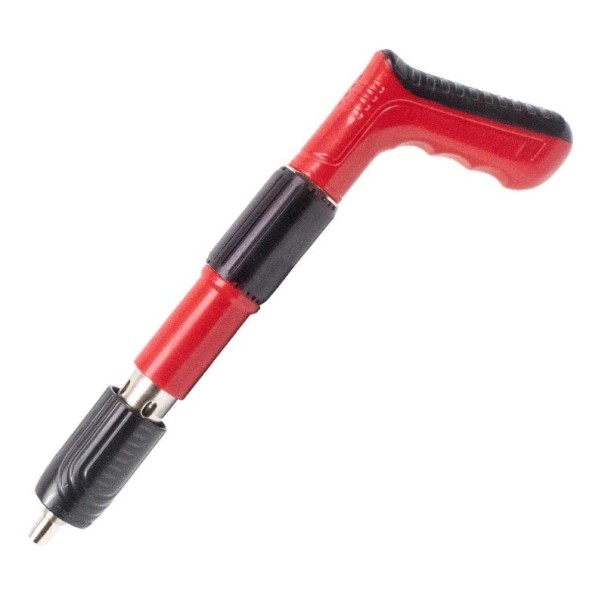 Ruční hřebíkovačka pro beton a dřevo ocelová 11 × 30 × 3,5 cm mechanická nástroj pro upevnění do stěn a montáž na strop červená