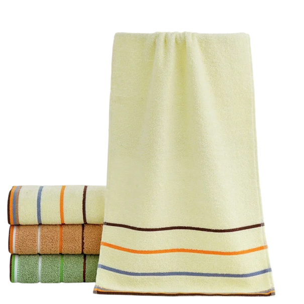 Ručník do koupelny 33 x 73 cm Různobarevný měkký a savý z polyesteru a bavlny Na ruce i tělo Univerzální hygienický textil Snadná údržba Praktický doplněk koupelny béžova