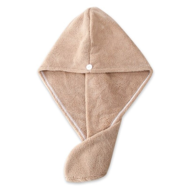 Ručník na vlasy khaki