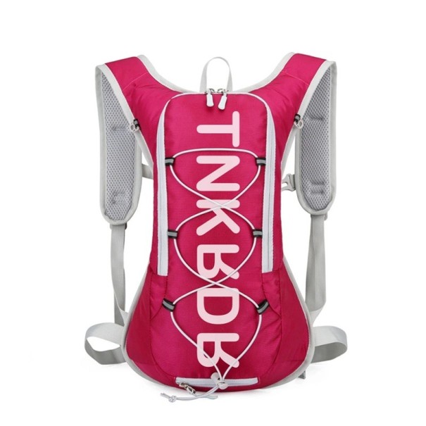 Rucsac de ciclism 12L 41 x 29 x 10 cm Material impermeabil Elemente reflectorizante Fluier de supraviețuire Bretele respirabile Husă pentru cască Rucsac sport ușor roz