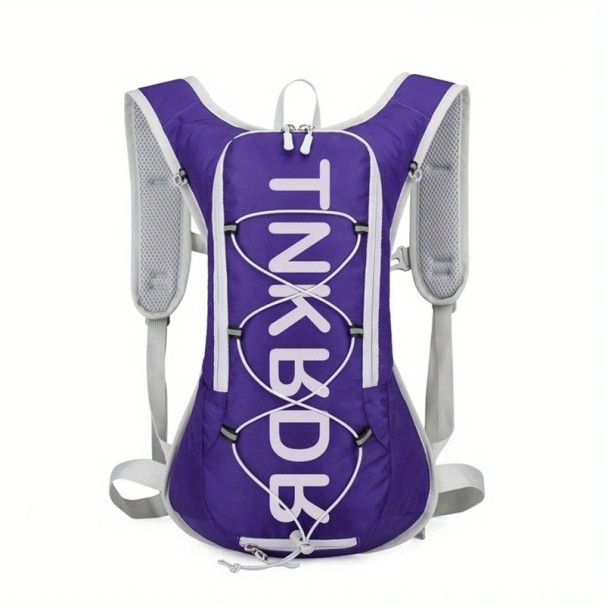 Rucsac de ciclism 12L 41 x 29 x 10 cm Material impermeabil Elemente reflectorizante Fluier de supraviețuire Bretele respirabile Husă pentru cască Rucsac sport ușor violet