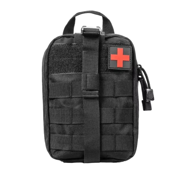 Rucsac medical tactic Rucsac militar tactic Geanta medicala cu mai multe buzunare Trusa tactica de prim ajutor 21 x 15 x 10 cm negru