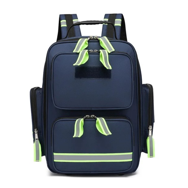 Rucsac multifunctional Trusa de prim ajutor goala 41x29x20 cm Rucsac medical cu elemente reflectorizante Oxford impermeabil pentru primul ajutor in aer liber albastru inchis