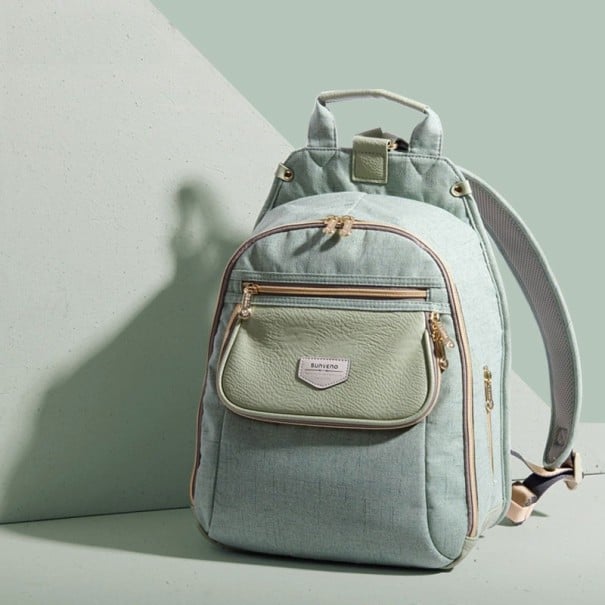 Rucsac pentru scutece verde deschis L