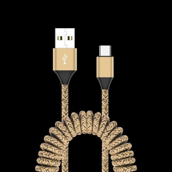 Rugalmas USB / USB-C kábel K662 arany