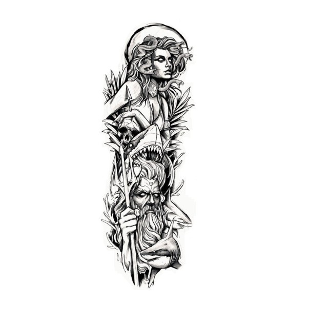 Rukáv falešné tetování H1173 11