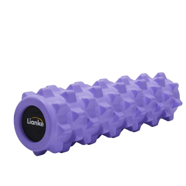 Rullo Massaggiante per il Rilascio Muscolare Rullo in Schiuma Resistente per Massaggio Miofasciale Rullo per Esercizi Rullo per Stretching e Rigenerazione Muscolare 45 x 12,5 cm viola