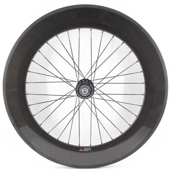 Ruota posteriore in carbonio 88 mm tubeless cerchio 25 mm fibra di carbonio nera per ciclismo su strada e allenamento 1