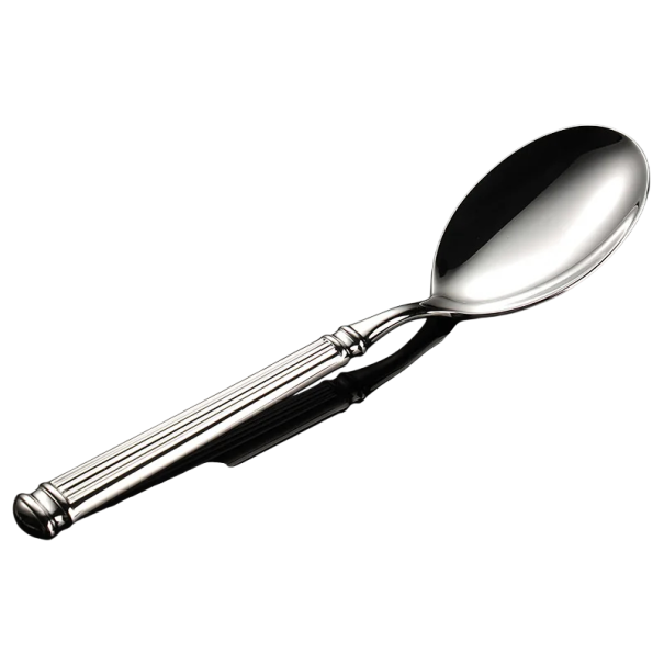 Rustfri serveringsske Elegant køkkenbestik i rustfrit stål moderne redskab til servering af salater og tilbehør 1